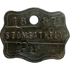 Dog Tax Token Szombathely
