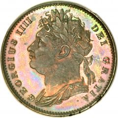1 Farthing - George IV 1st issue
