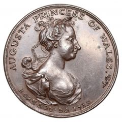 Medal - George III Princess Augusta, bronze