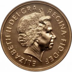 5 Sovereigns - Elizabeth II 4th portrait