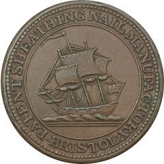 1/2 Penny Bristol - Patent Sheathing Nail Manufactory