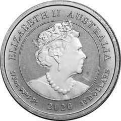 30 Dollars - Elizabeth II 6th Portrait - Leopard Seal - Platinum Bullion Coin
