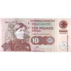 10 Pounds Clydesdale Bank - Millennium