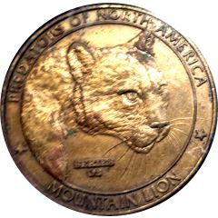 Token - North American Hunting Club Collectors Series 2 - Mountain Lion