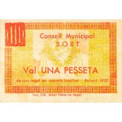 1 Peseta Sort
