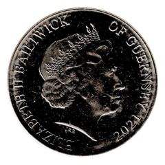 10 Pence - Elizabeth II Hawthorn Shieldbug, Colourised