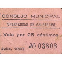 25 Céntimos Valenzuela de Calatrava