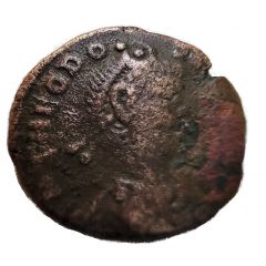 Follis - Theodosius I Victoria AVGGG, Rome