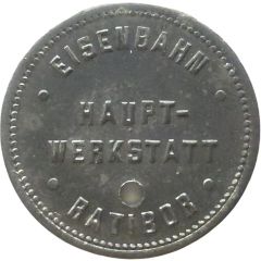 10 Pfennigs - Ratibor Eisenbahn Haupt Werkstatt