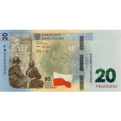 20 Zlotys Warsaw Uprising