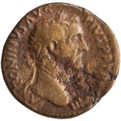 Sestertius - Antoninus Pius PIETATI AVG COS IIII S C, Pietas