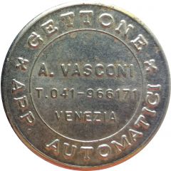 Jukebox Token - Gettone Apparecchi Automatici Vasconi, Venezia