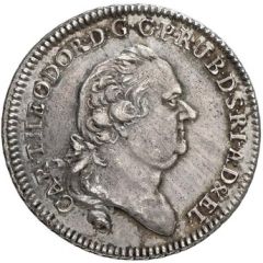 1/2 Thaler - Charles Theodore Konventionstaler