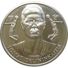 Official Lithuanian Basketball Players Medal Collection Tomas Delininkaitis