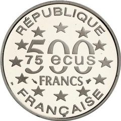 500 Francs / 75 Ecus Parthenon