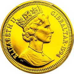 1/5 Crown - Elizabeth II The Tale of Peter Rabbit, Gold Proof