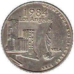 História Numismática dos Jogos Olímpicos #18 - 1984 Los Angeles