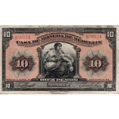 10 Pesos Overprint
