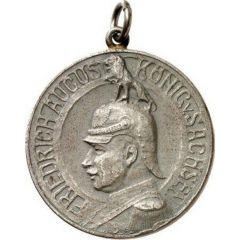 Medal - Friedrich August III - Christmas of 1916 with the 1st Company of the Grenadier Landwehr Regiment 100