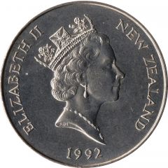 5 Dollars - Elizabeth II 3rd Portrait, Abel Tasman