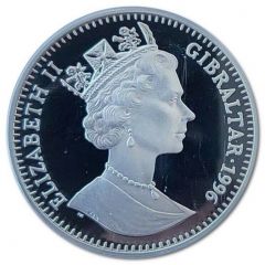1 Crown - Elizabeth II Atlanta Olympics - Volleyball, Silver Proof