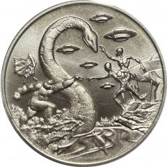 1 Ounce Silver - Intaglio Mint UFOs First Contact