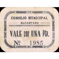 1 Peseta Alcántara de Júcar