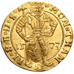 1 Ducat Siege coinage, countermarked