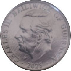 10 Pence - Charles III Heron