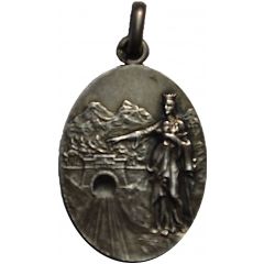 médaille pour commémorer l`achèvement du tunnel WOCHEINER 1905