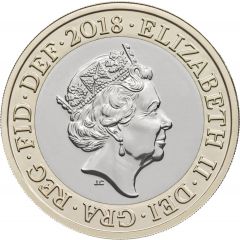 2 Pounds - Elizabeth II 5th portrait, First World War Armistice