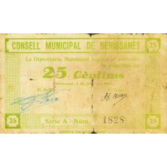 25 Céntimos Benissanet