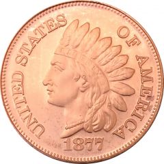 1 Oz Copper Indian Head - 1877