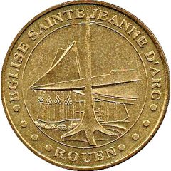 Monnaie de Paris Tourist Token - Rouen Eglise Sainte Jeanne d`Arc