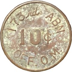 10 Cents - 173rd Airborne Camp Radcliff, Viet-Nam
