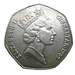 50 Pence - Elizabeth II Candytuft Flowers