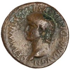 As - Germanicus IMP T CAES DIVI VESP F AVG REST
