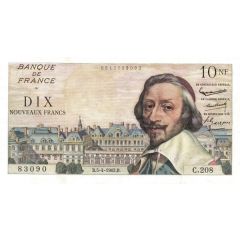 10 Nouveaux Francs - Richelieu type 1959