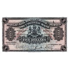 5 Dollars Barclay`s Bank