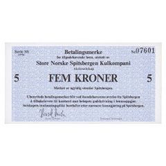 5 Kroner Great Norwegian Spitsbergen Coal Company