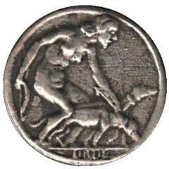 Token Woman walking dogs
