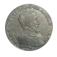 Teston with bare head - Henry II Type 1