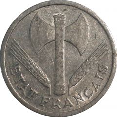 1 Franc Vichy French State - heavy type
