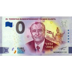 0 Euro - 20 Todestag Bundespräsident Thomas Klestil