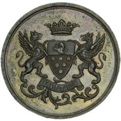 Medalet HMS Calliope, white metal