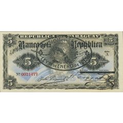 5 Pesos Overprint on P#156
