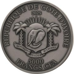 5000 Francs CFA Phoenix head