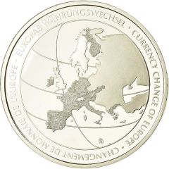 Currency change of Europe