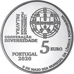 5 Euros Portuguese language day , Silver