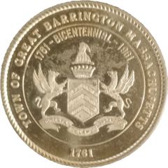50 Cents - Barrington Bicentennial Barrington, Massachusetts